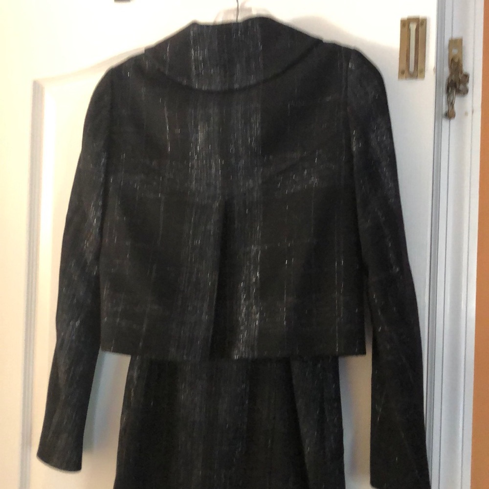 YIGAL AZROUEL BLACK SILVER DRESS JACKET SET-2 - Picture 7 of 8